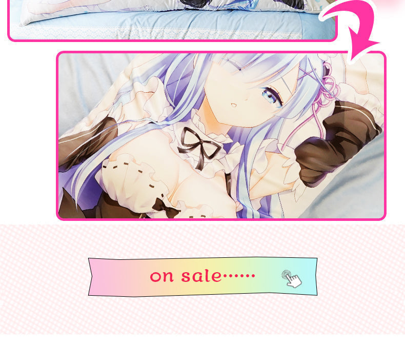 No Game No Life Shiro Dakimakura HUGGING PEACH SKIN BODY PILLOW (N28)