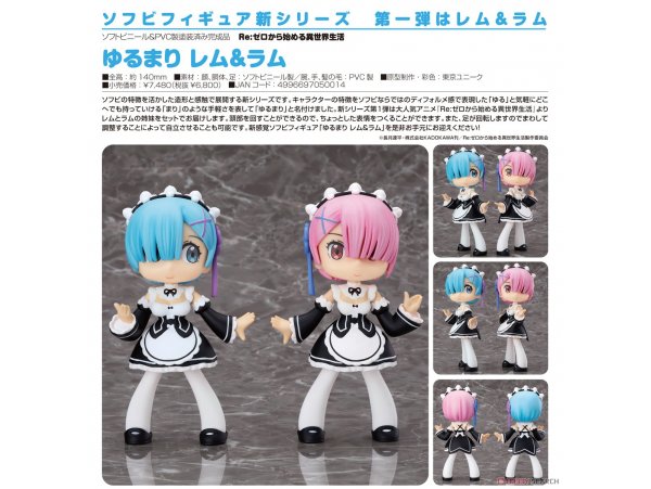 FINE CLOVER YURUMARI RE:ZERO STARTING LIFE IN ANOTHER WORLD REMm & RAM Figure