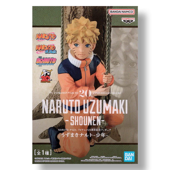 BANDAI BANPRESTO Naruto 20th Anniversary Naruto Uzumaki Kid FIGURE