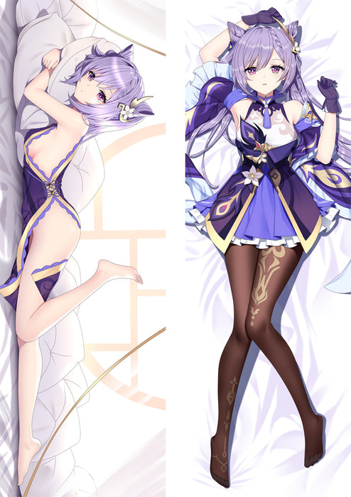 Genshin Impact Keqing Dakimakura HUGGING PEACH SKIN BODY PILLOW (G94)