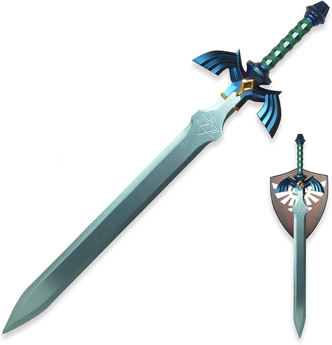 Cosplay The Legend of Zelda Carbon Steel Link Master Swords Real Metal -Wider Version