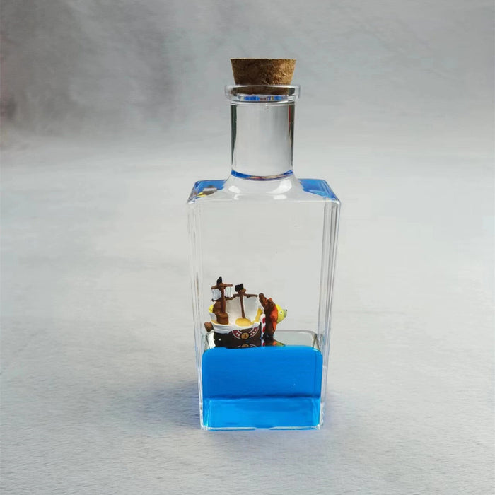 ONE PIECE Floating Boat ship drift bottle desktop/dashboard decoration