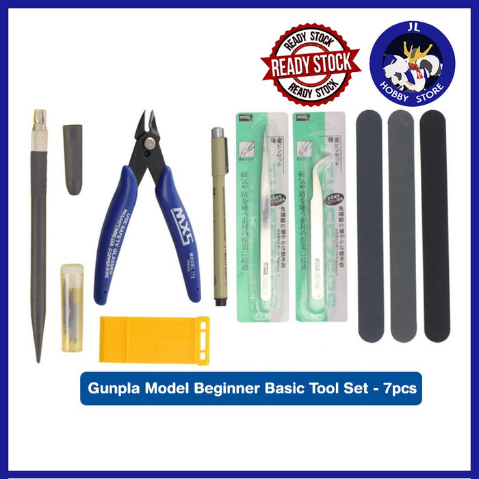 Gunpla Modeler Beginner Starter Basic Hobby Tools Craft Set For Model Kit