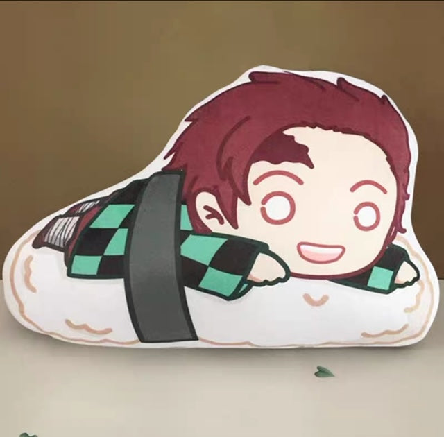 Demon Slayer Plush Toy Stuffed Cushion Pillow （Shushi Roll Style)