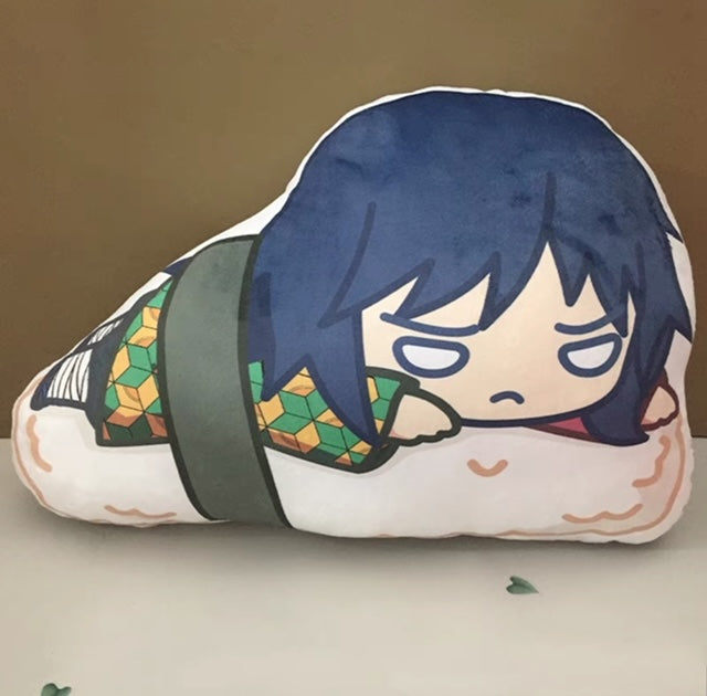 Demon Slayer Plush Toy Stuffed Cushion Pillow （Shushi Roll Style)