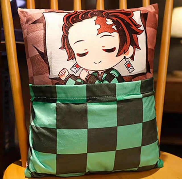 Demon Slayer Plush Toy Stuffed Cushion Pillow (Cute Sleeping Style)