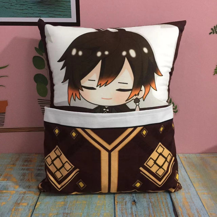 Genshin Impact Plush Toy Stuffed Cushion Pillow (Cute Sleeping Style)