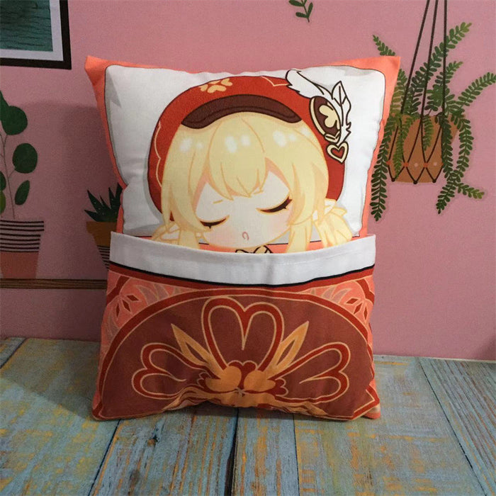 Genshin Impact Plush Toy Stuffed Cushion Pillow (Cute Sleeping Style)