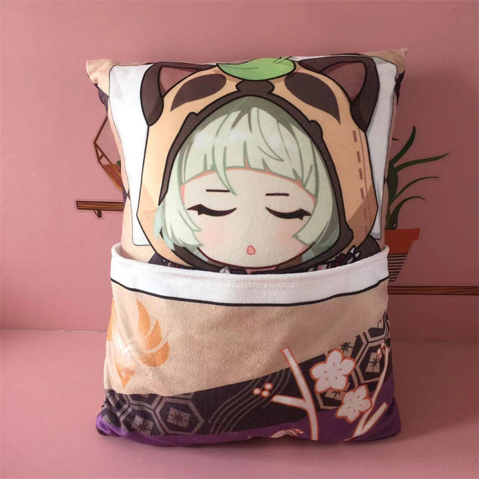 Genshin Impact Plush Toy Stuffed Cushion Pillow (Cute Sleeping Style)