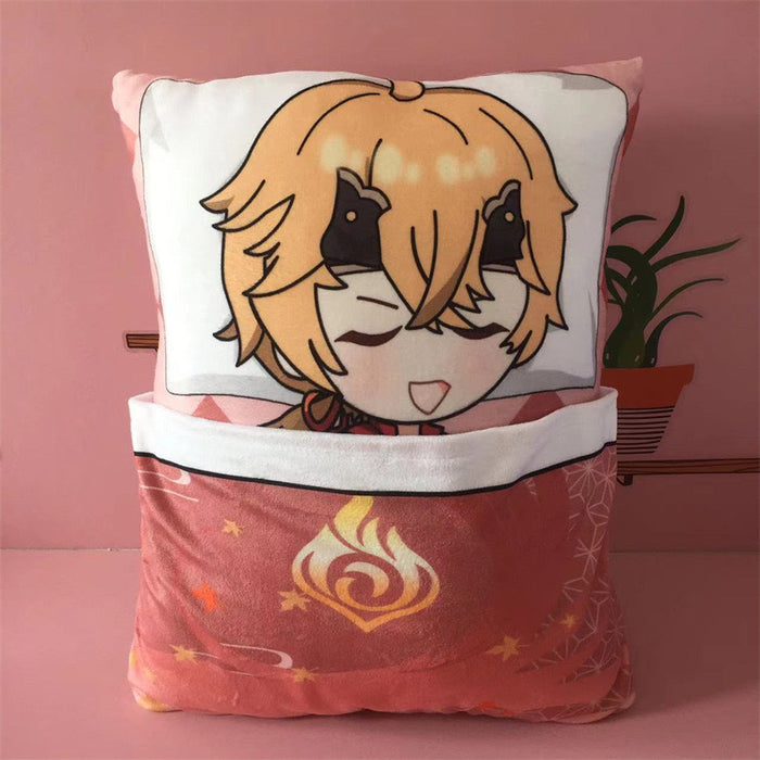 Genshin Impact Plush Toy Stuffed Cushion Pillow (Cute Sleeping Style)