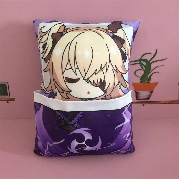 Genshin Impact Plush Toy Stuffed Cushion Pillow (Cute Sleeping Style)