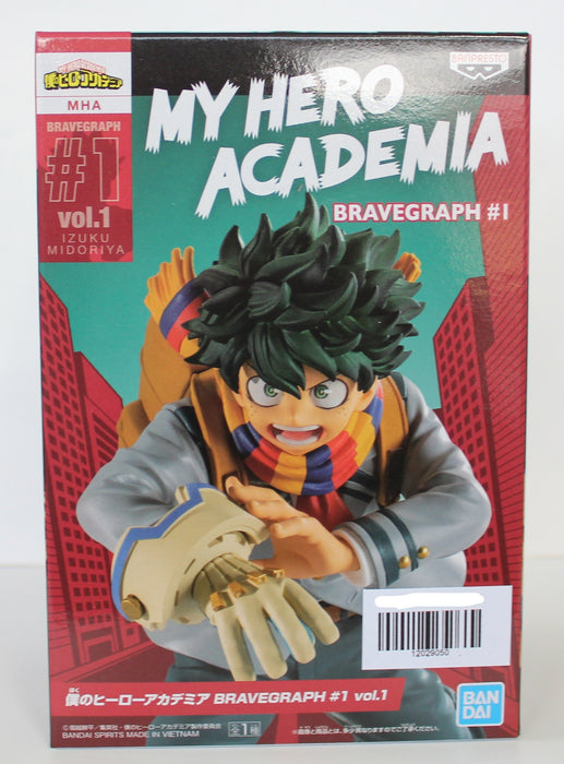 FLASH SALE 29/04/2023 BANDAI BANPRESTO My Hero Academia Bravegraph #1 Vol.1 Izuku Midoriya FIGURE