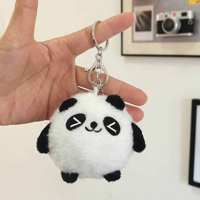 Cute Cartoon Panda Plush Keychain Toy Bag Hanging