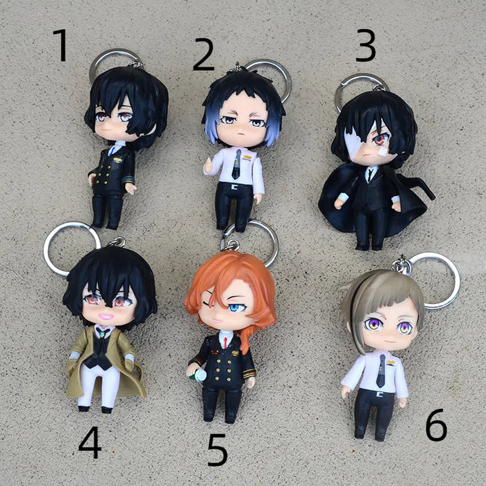 Bungo Stray Dogs Keychain pendant school bag doll decoration keychain