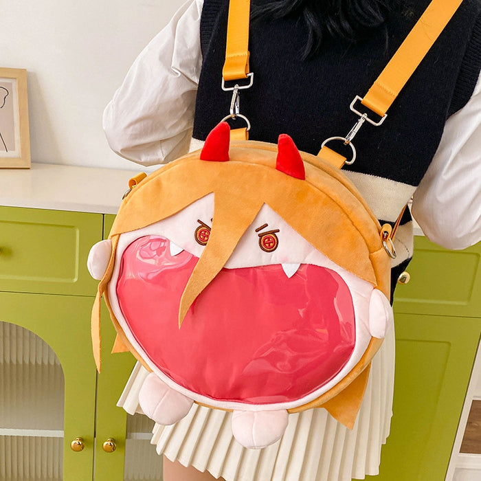 Chainsaw Man Bagpack Power Super Happy Laughing Mouth Ita Bag