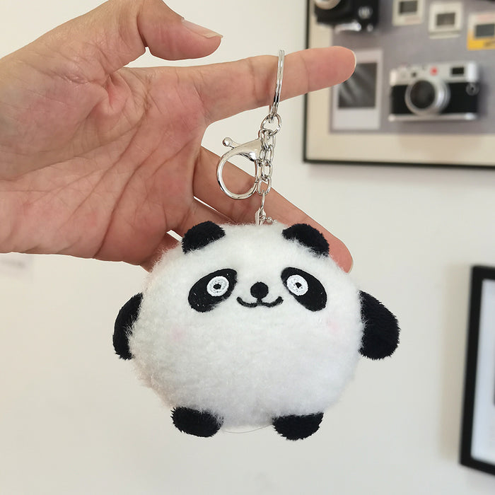 Cute Cartoon Panda Plush Keychain Toy Bag Hanging