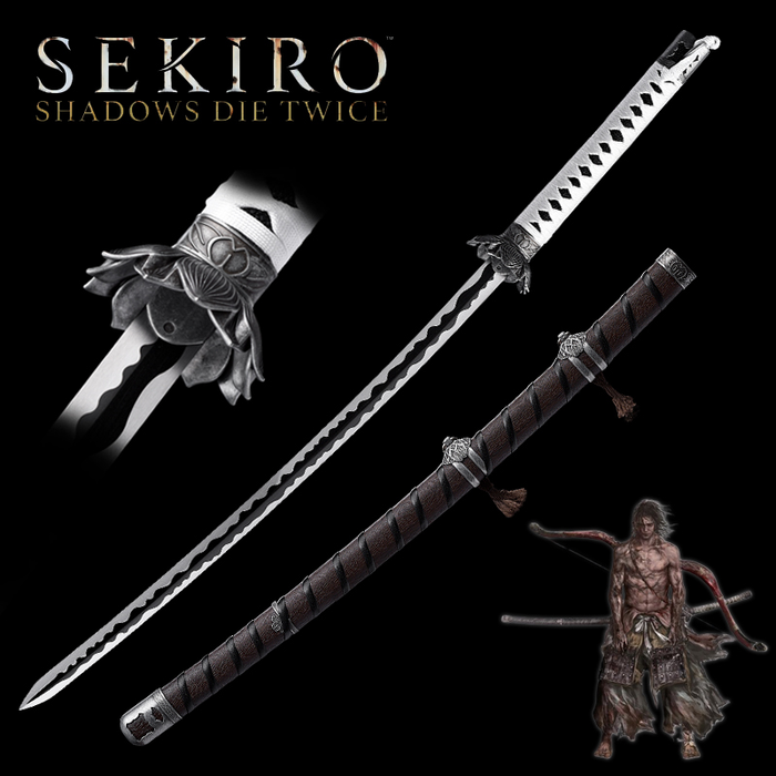 Metal Sword Genichiro's Black Mortal Blade Sekiro: Shadows Die Twice 4111B