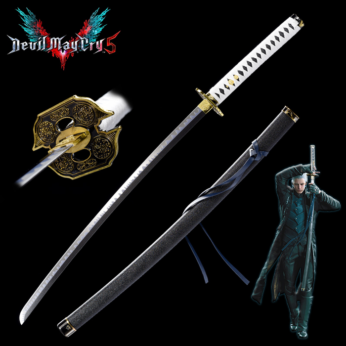 Metal Sword Vergil Yamato Devil May Cry Metal Samurai Sword Katana 104cm 429B