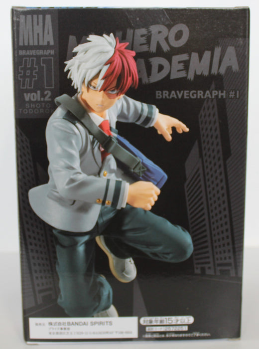 FLASH SALE 29/04/2023 BANDAI BANPRESTO My Hero Academia Bravegraph #1 Vol.2 Shoto Todoroki FIGURE