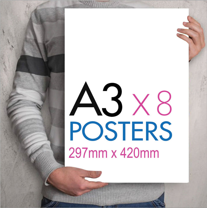 GENSHIN IMPACT 8PC A3-SIZE ANIME POSTER SET 3580