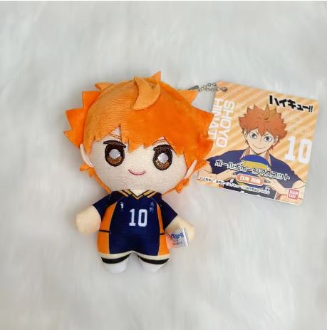 Bandai 10cm Haikyuu Plush Keyring Merch Pendant Doll Cosplay Cushion Decorations