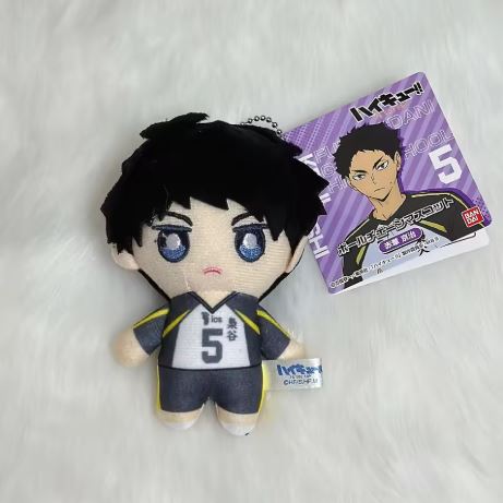 Bandai 10cm Haikyuu Plush Keyring Merch Pendant Doll Cosplay Cushion Decorations