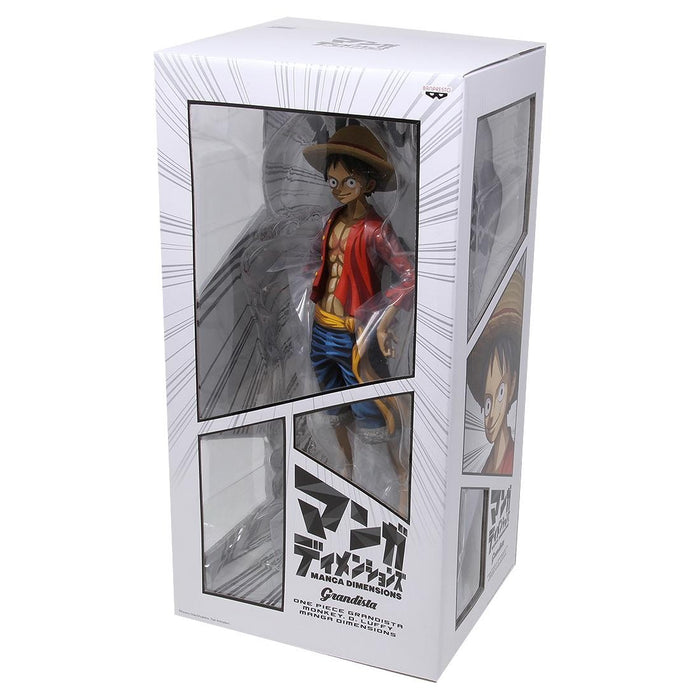 BANDAI BANPRESTO One Piece Grandista Nero Monkey D. Luffy (Manga Dimensions) FIGURE