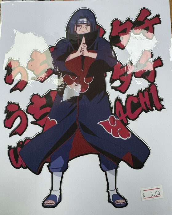 Naruto Itachi Motorcycle Car Bumper Decal Sticker