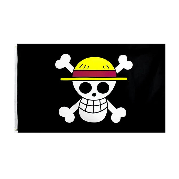 One Piece Straw Hat Pirates Flag  Monkey D.Luffy Skull Flag 90CM*150CM