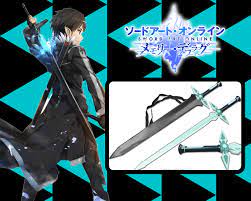 Sword Art Online Black metal Sword Kirito's Elucidator Sword