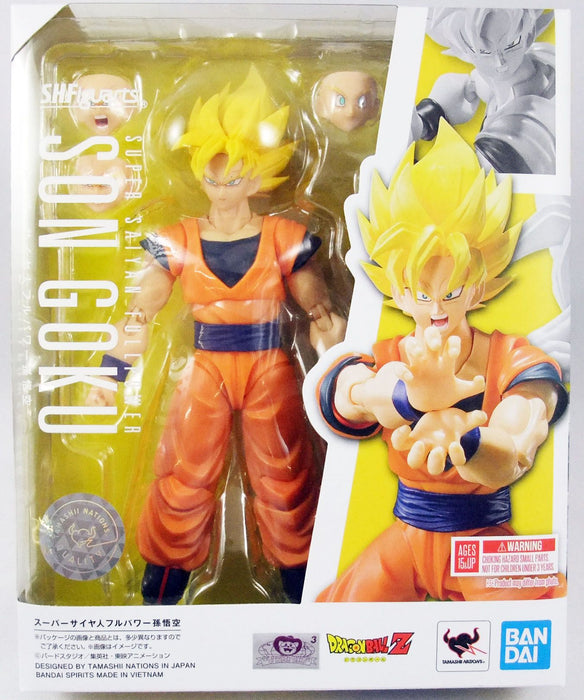 Bandai DRAGONBALL - BANDAI S.H.FIGUARTS - SON GOKU "SUPER SAIYAN FULL POWER" Figure