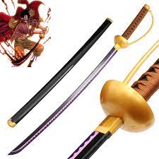 Wooden Sword with Scabbard - One Piece Gol D. Roger Cosplay Sword