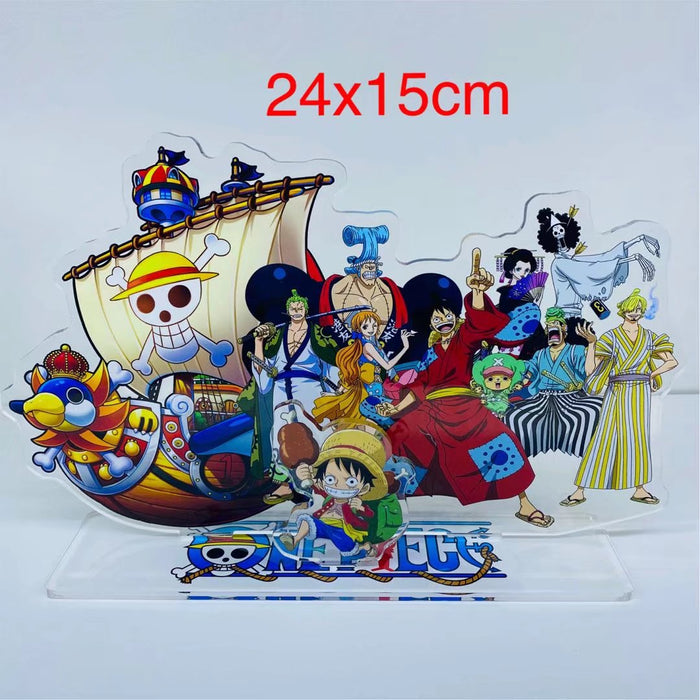 One Piece Double-sided Laser Acrylic Model Desk Decoration