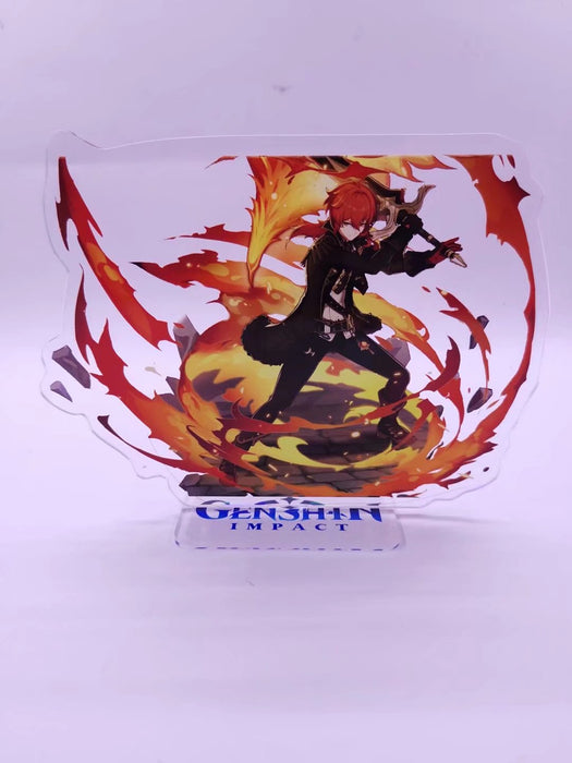 Genshin Impact Double-sided Laser Acrylic Model Desk Decoration