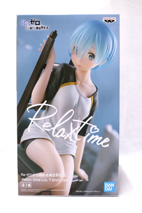 Banpresto Re:Zero Starting Life in Another World Relax Time T-shirt Ver. Rem Figure