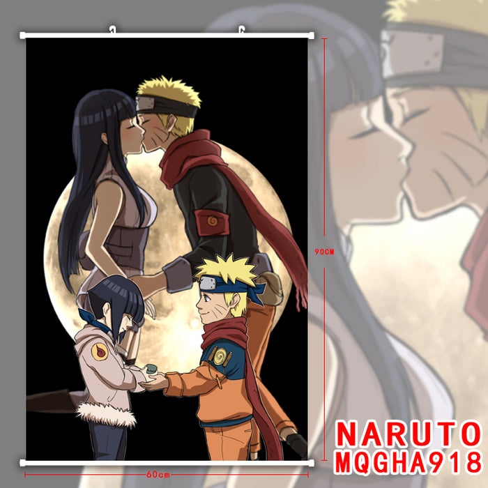 PREMIUM WALL SCROLL - Naruto Hinata Hyuga & Naruto