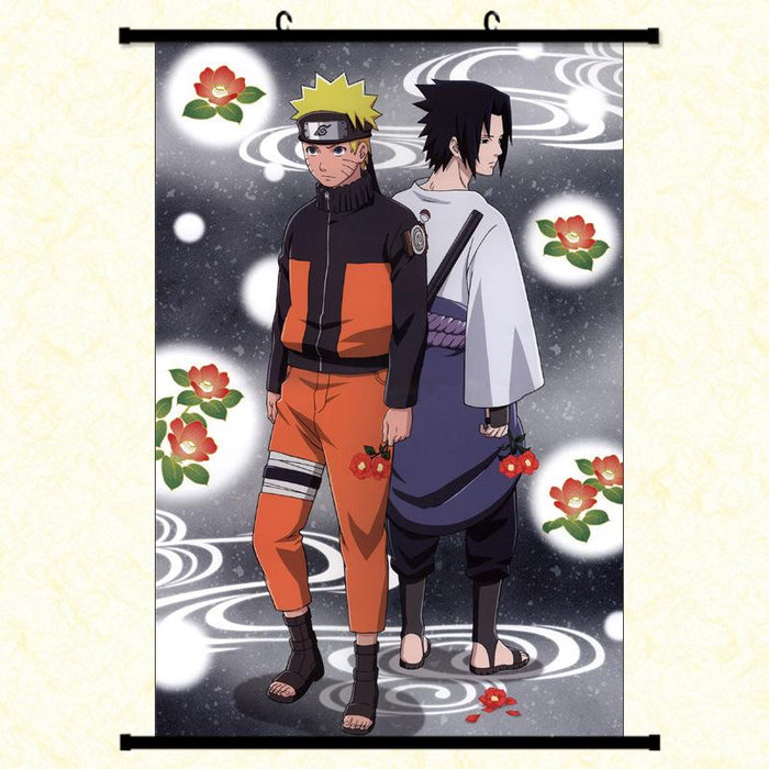 Wall Scroll - Naruto Naruto & Sasuke