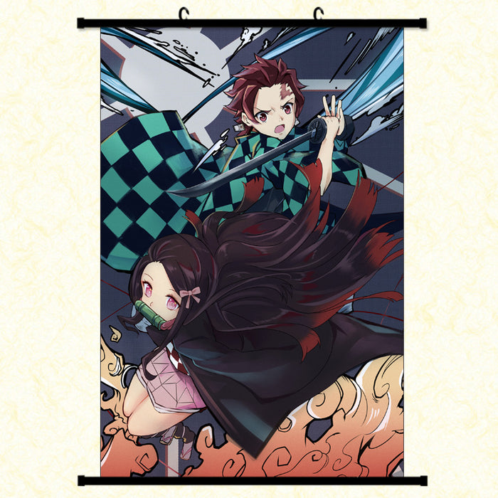 Wall Scroll - Demon Slayer Tanjiro & Nezuko