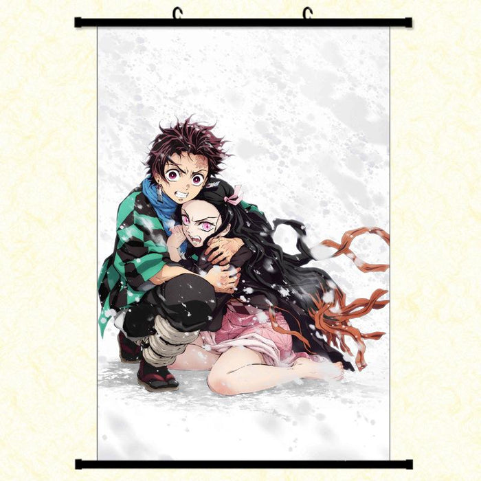 Premium Wall Scroll - Demon Slayer Tanjiro & Nezuko