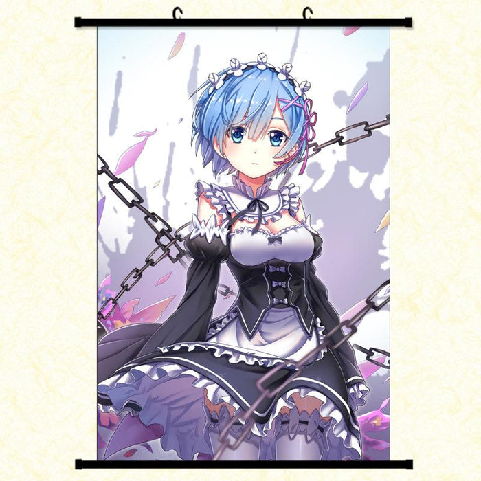 Wall Scroll - Re Zero Rem