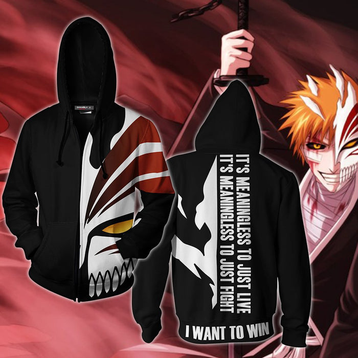 BLEACH ICHIGO MASK JUMPER HOODIE CLOTH