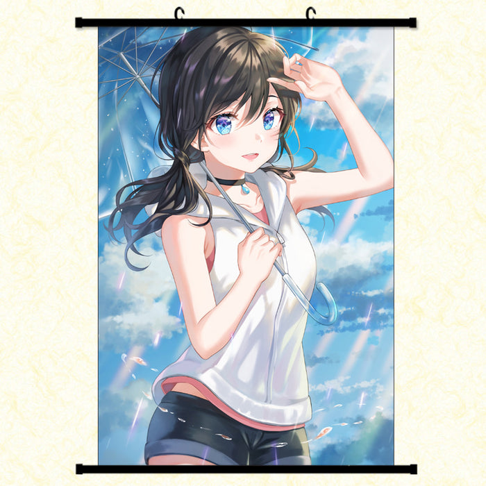 Wall Scroll - Weathering with You Amano Hina