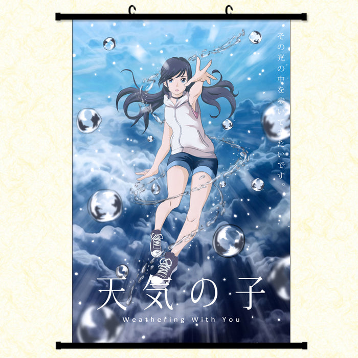 Wall Scroll - Weathering with You Amano Hina