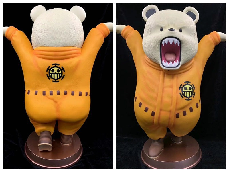 60CM Big One Piece Trafalgar Law Bepo Bear Figure