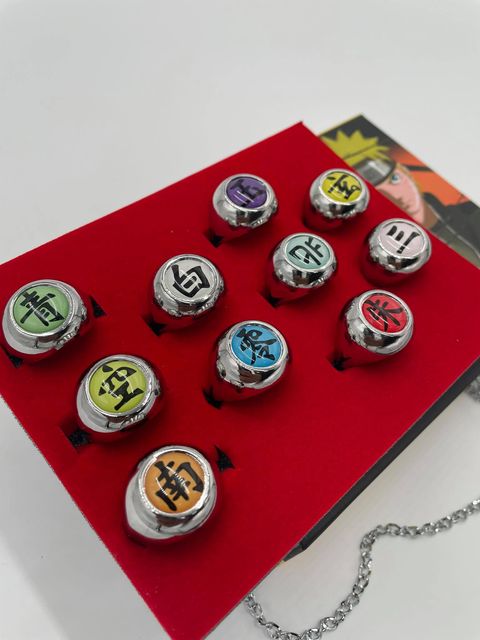 Naruto - Itachi Akatsuki Clan Wearing Cosplay Ring Accessories