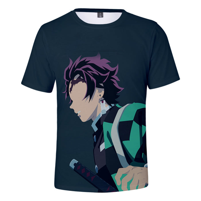 Anime Demon Slayer Tanjiro Print T-Shirt