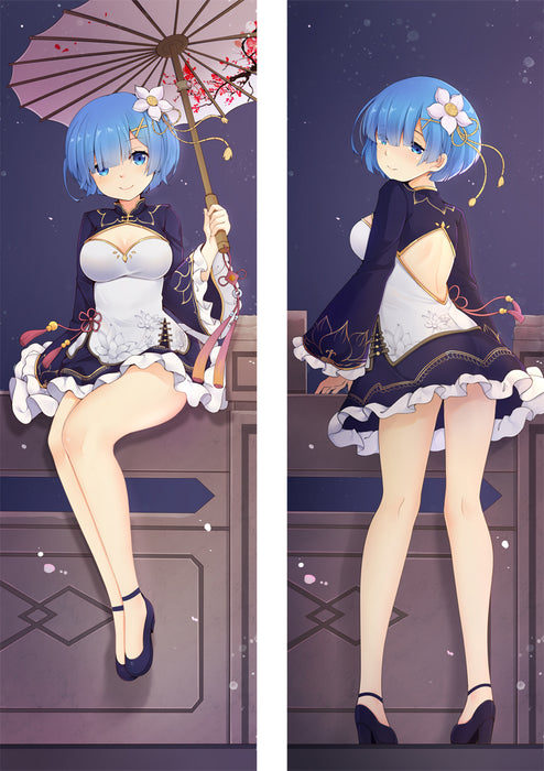 Re:Zero − Rem Starting Life in Another World Dakimakura HUGGING PEACH SKIN BODY PILLOW (R14)