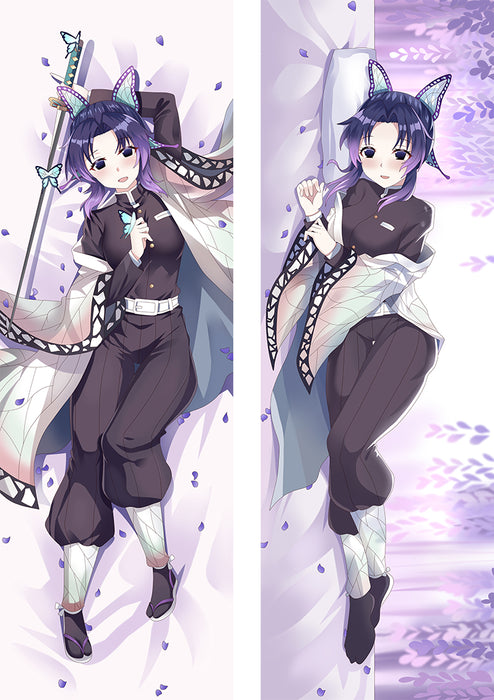 Demon Slayer Shinobu Kochou Dakimakura Hugging Peach Skin Body Pillow (D29)