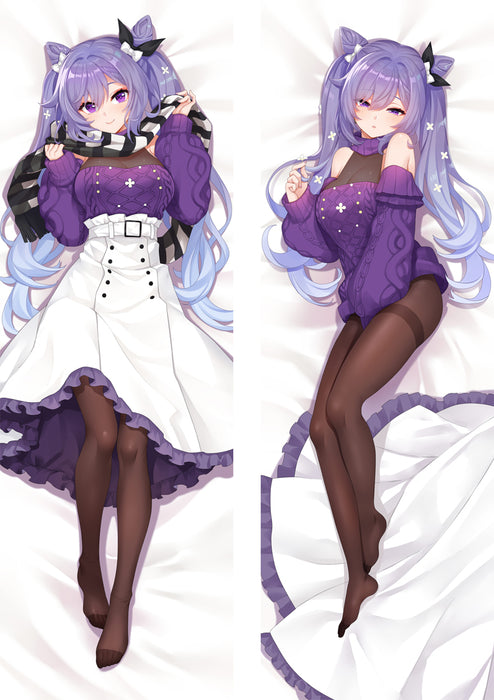 Genshin Impact Keqing Dakimakura HUGGING PEACH SKIN BODY PILLOW (G39)