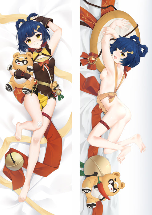 Genshin Impact Xiangling Dakimakura HUGGING PEACH SKIN BODY PILLOW (G73)